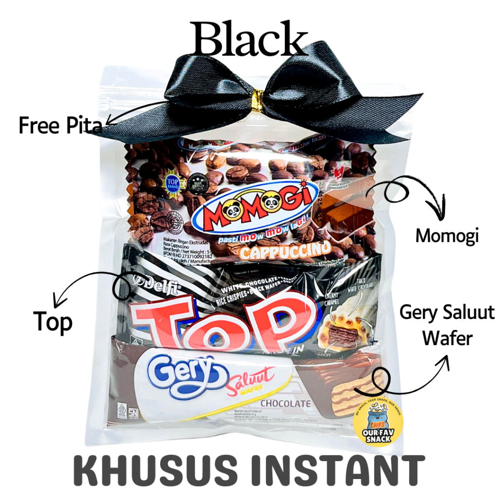 Jual KHUSUS INSTANT Mini Gift Snack Black and White 4ribu Freebies ...