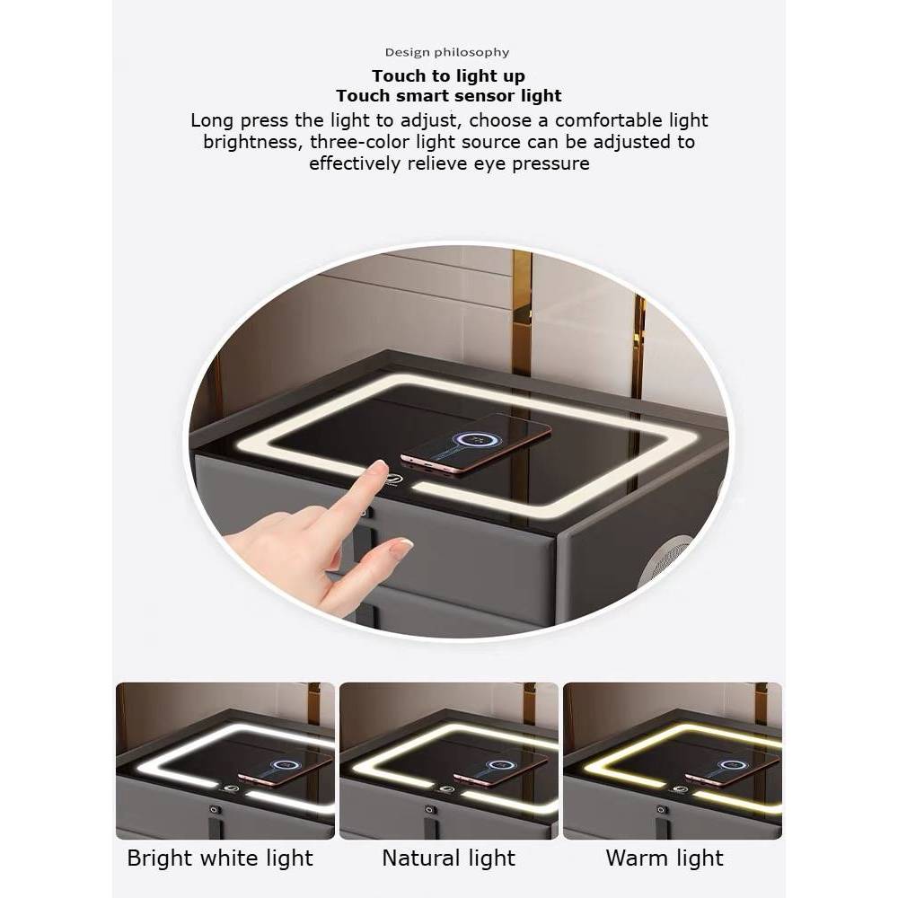 Jual rak lemari tempat tidur bluetooth rak charging rak kulit | Shopee ...