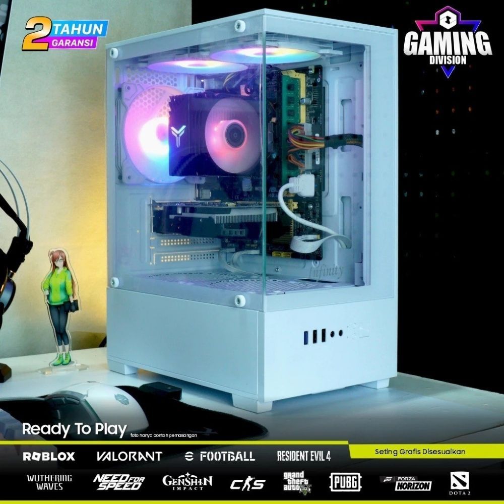 Jual PC GAMING AMD RYZEN 5 5500 RTX 3060 12GB RAM 16GB SSD 256GB CASING ...
