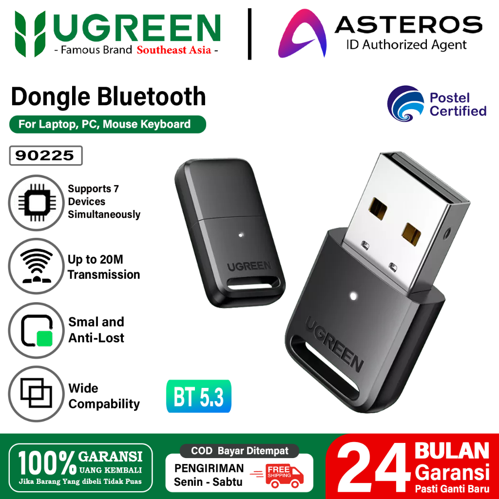 Jual UGREEN USB Bluetooth Adapter Receiver for Laptop PC