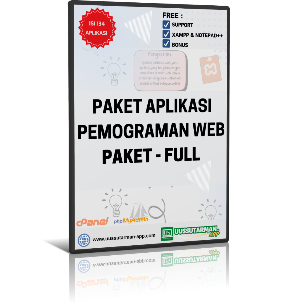 Paket Aplikasi Pemograman Web - Complete 134 Aplikasi
