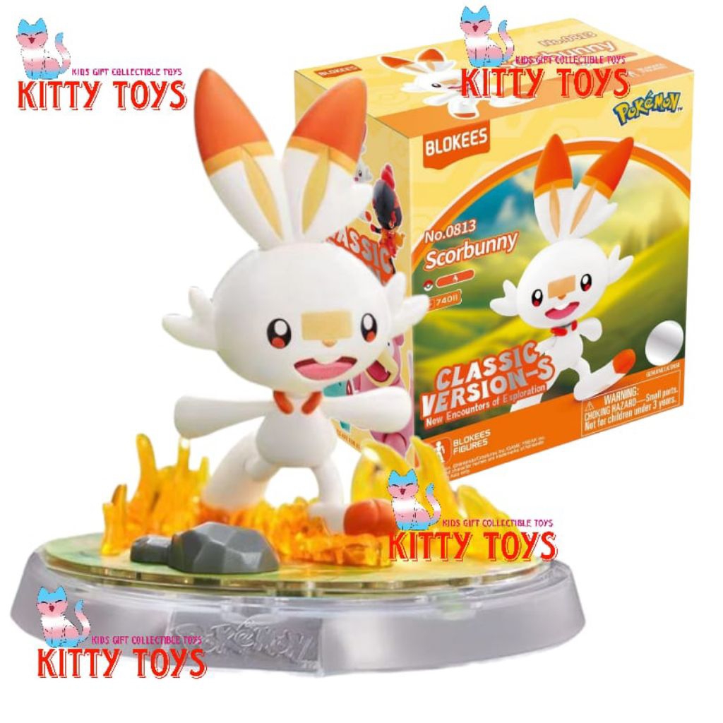 Jual NEW!! Blokees Pokemon Classic Version CV-S - Scorbunny New ...