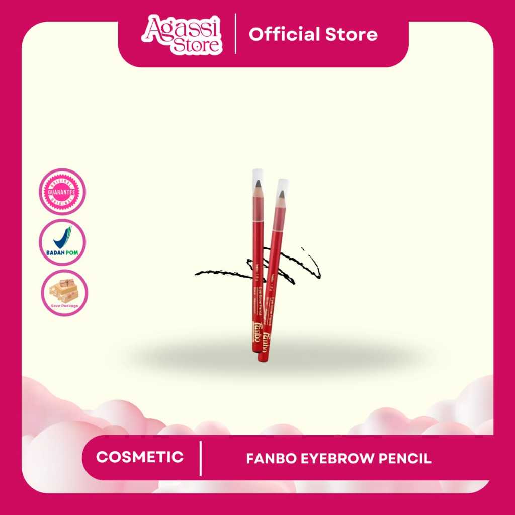 Jual ️Agassi ️ FANBO EYEBROW PENCIL | Fanbo Pensil Alis Waterproof ...