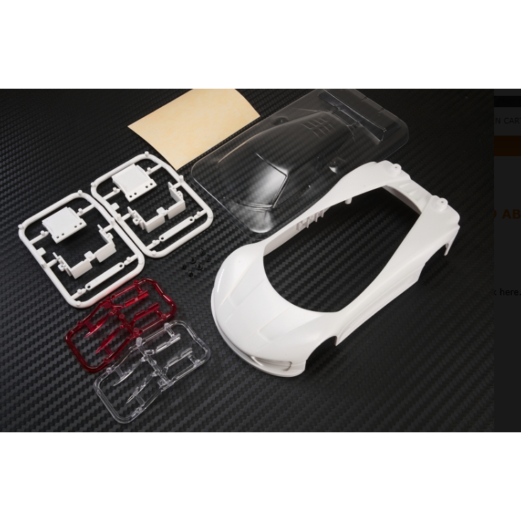 Jual 600500W PN Racing Mini-Z Concept C9 ABS Car Body Kit White ...