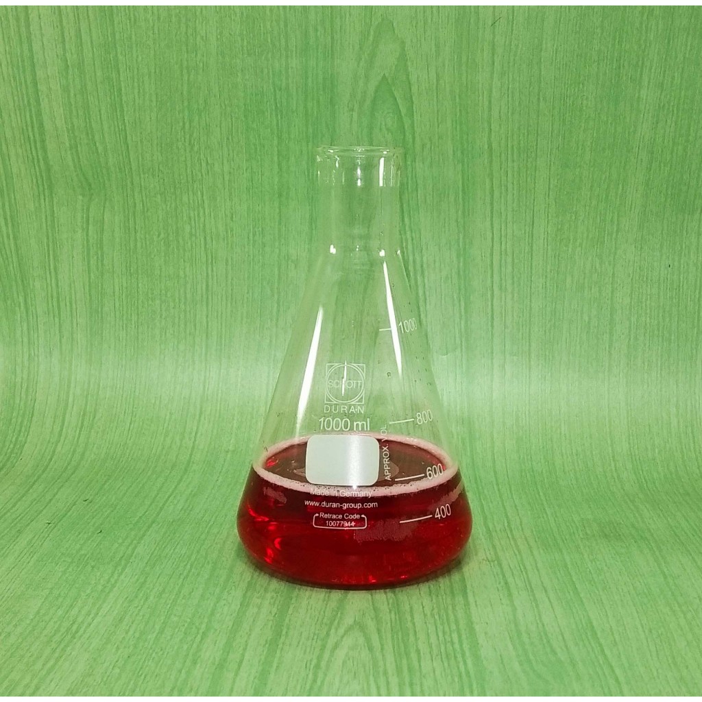Jual DURAN | ERLENMEYER FLASK 500mL Narrow Neck Ø105Xh180mm Labu ...
