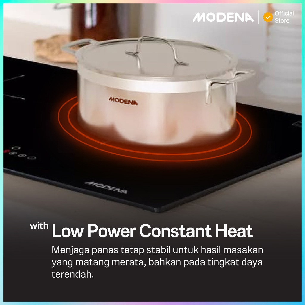 Jual MODENA Built-in Induction Hob 70 CM 2 Cooking Zone - BI 4725 EBBK ...