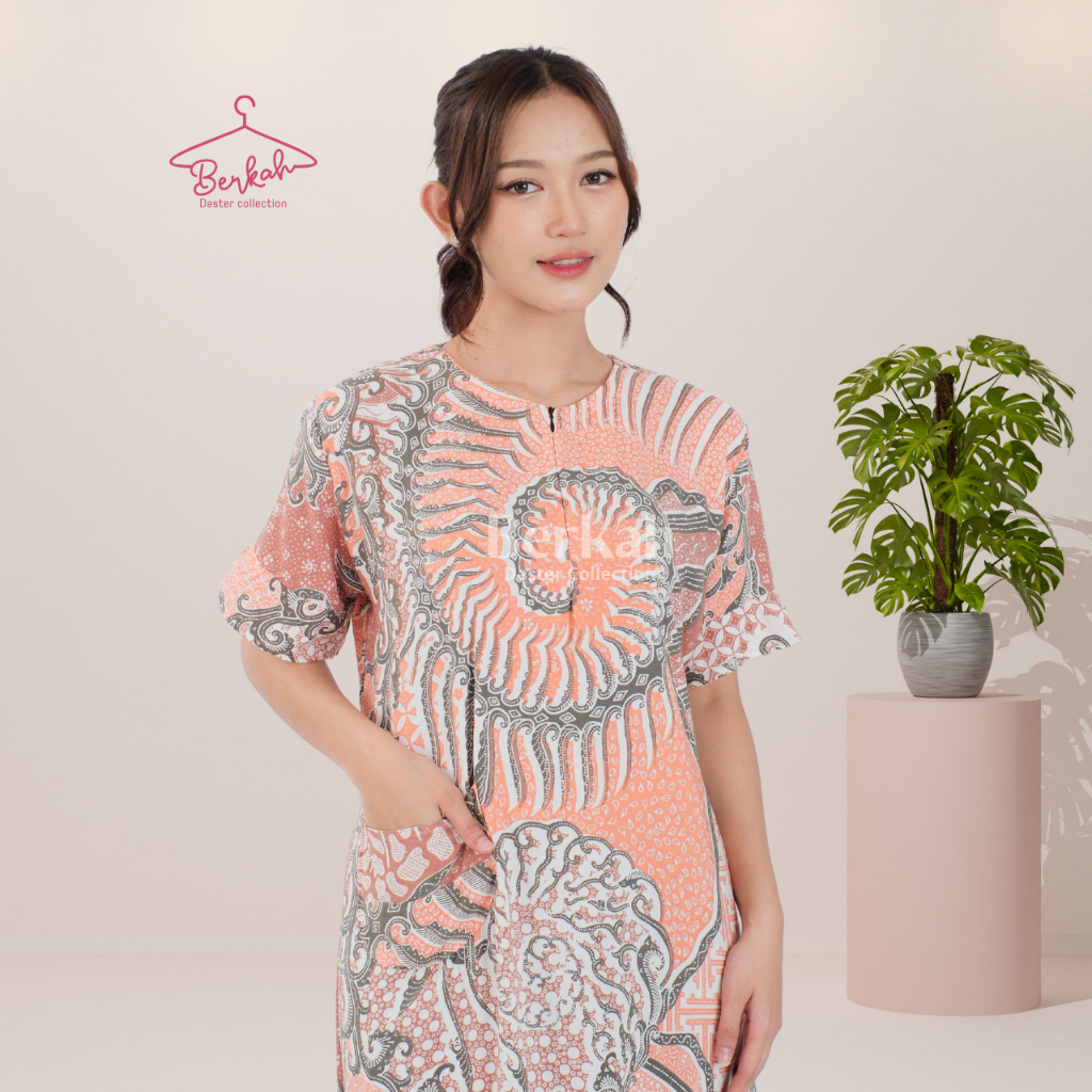 Daster Batik Rayon Busui Resleting Surya Teja 5