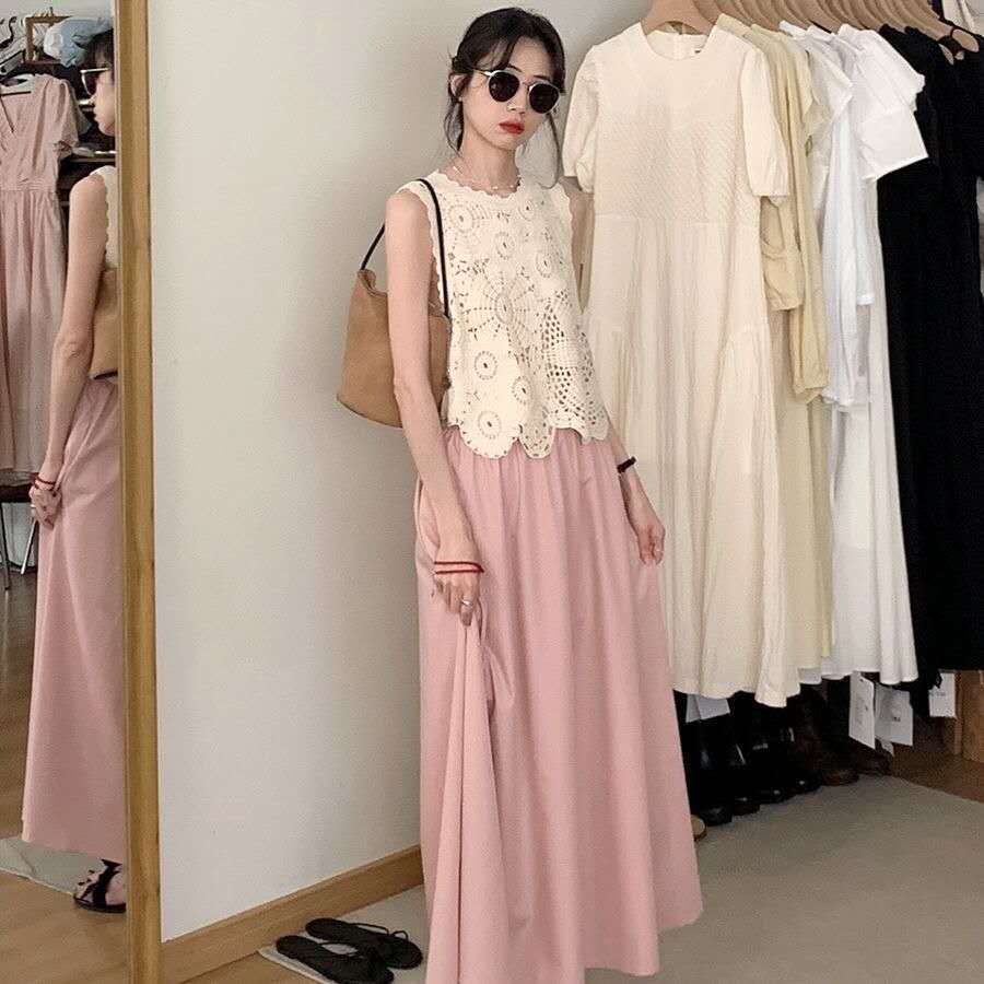 Jual Rompi tanpa lengan crochet vintage motif lingkaran renda warna ...