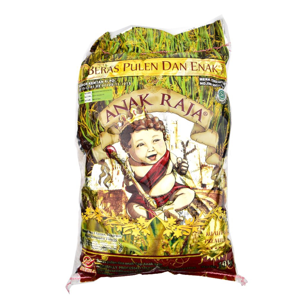 Jual Beras premium anak raja ukuran 5 kg/ Anak Raja beras pulen 5 kg ...