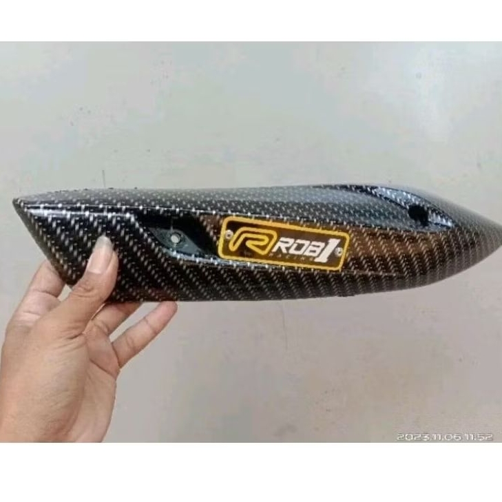 Jual COVER TAMENG KNALPOT ROB1 CARBON NMAX PCX AEROX VARIO 125/150 DLL ...