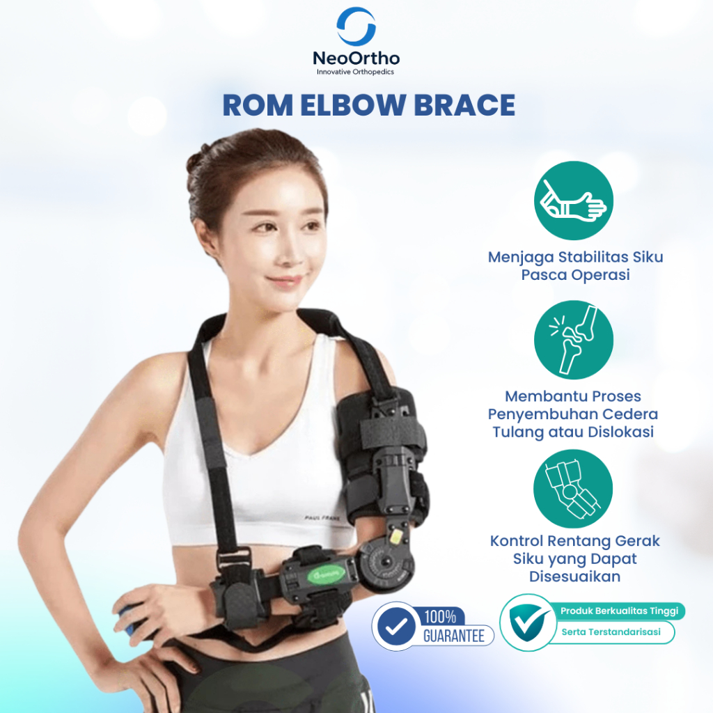 Jual NeoOrtho - Rom Elbow Brace Alat Terapi Penyangga Lengan Fraktur ...