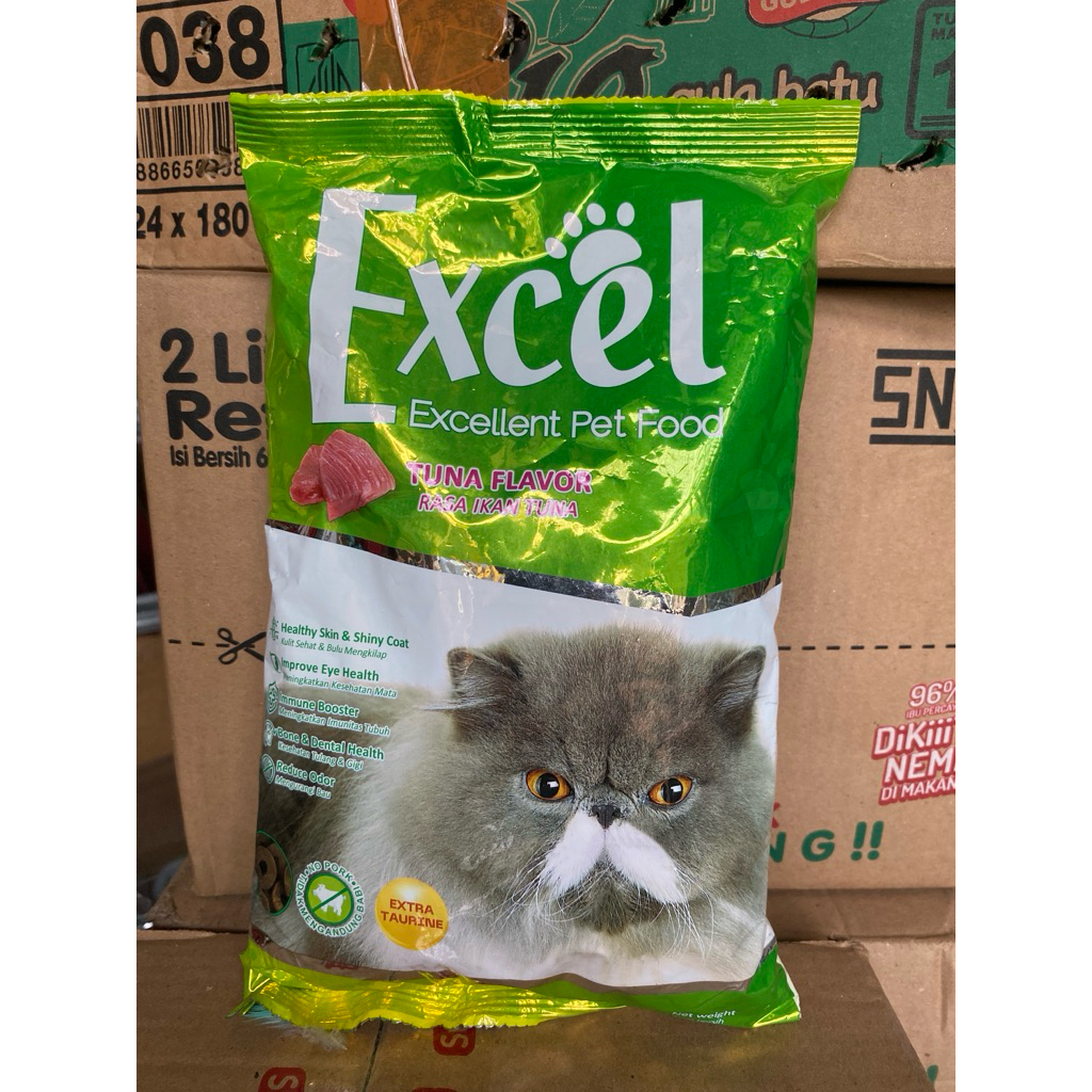 Jual EXCEL CATFOOD / MAKANAN KUCING ALL VARIAN KEMASAN 500g | Shopee ...