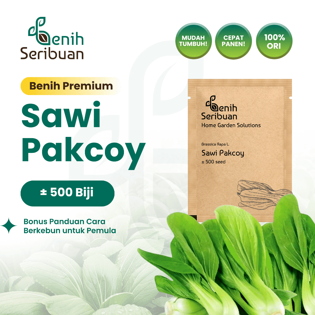 Benih Seribuan - Bibit Sayuran Sawi Pakcoy Unggul