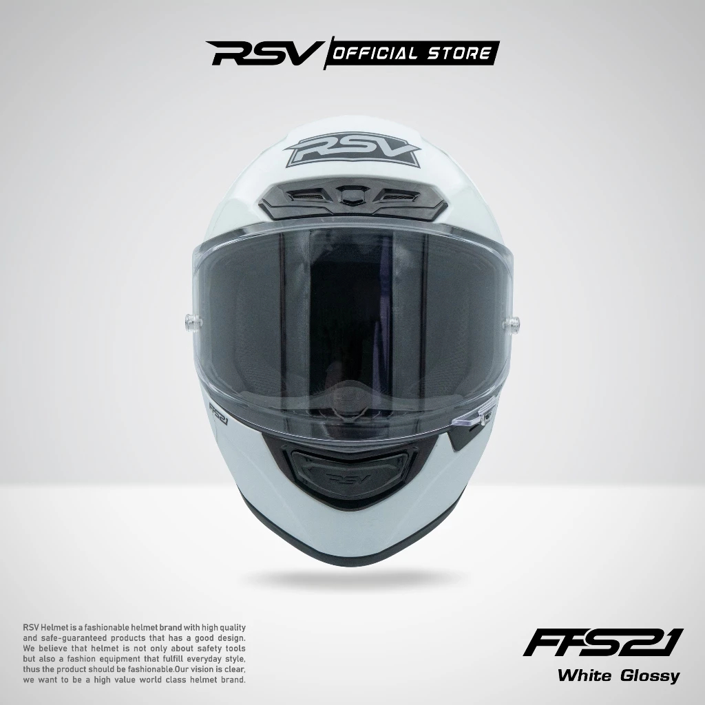 Jual Helm Rsv Ffs21 White Glossy / Helm Rsv Full Face | Shopee Indonesia