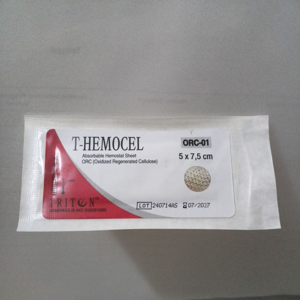 Jual T Hemocel 5 x 7,5 cm (Absorbable hemostat) | Shopee Indonesia
