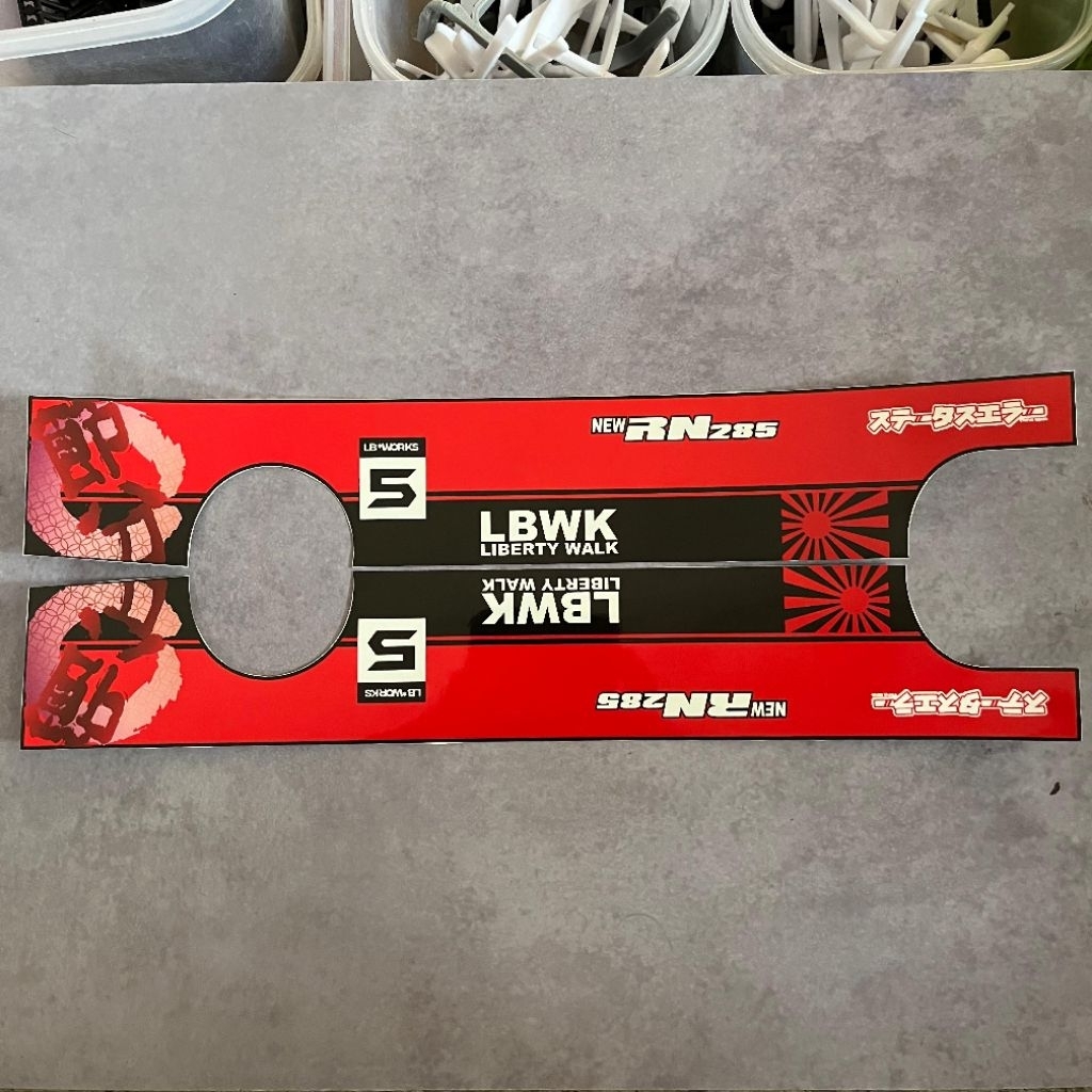 Jual stiker liveri LBWK merah sepasang kiri kanan anti air bus rkc ...