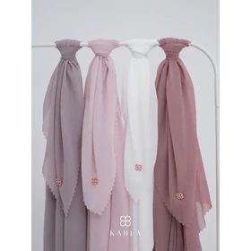 KAHLA Amara Voal Miracle Syari 140x140 Lasercut Hijab Segi Empat Voal Arabian Premium Jumbo