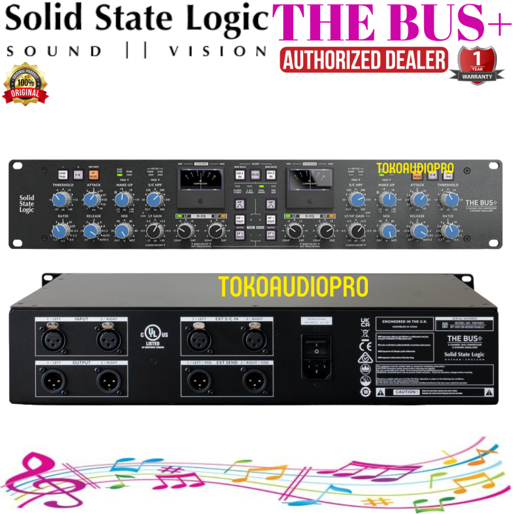 Jual SSL BUS+ NEXT-Generation Stereo Bus Compressor Solid State Logic ...