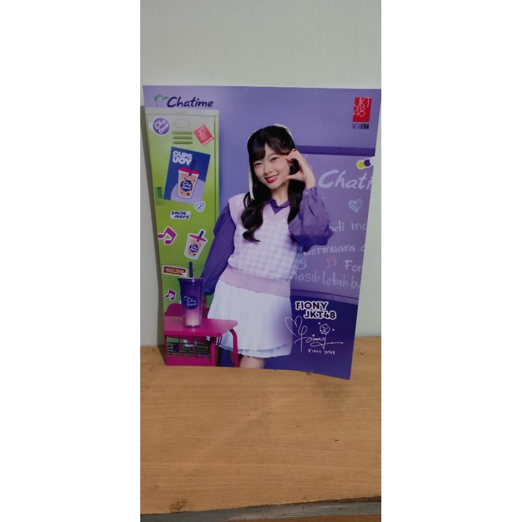 Jual Poster JKT48 x Chatime - Official (Fiony) | Shopee Indonesia