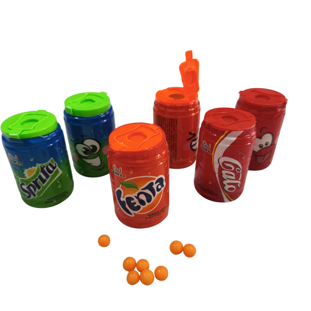 Jual Permen Mainan Kaleng Cola Sprite Fanta Soda Viral | Shopee Indonesia