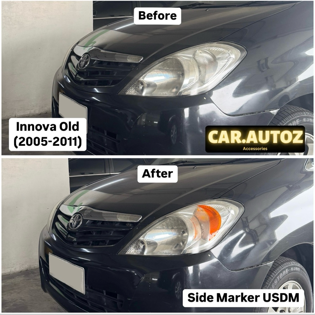 Jual Sticker Side Marker Orange Lampu Depan Toyota Innova Old | Shopee ...