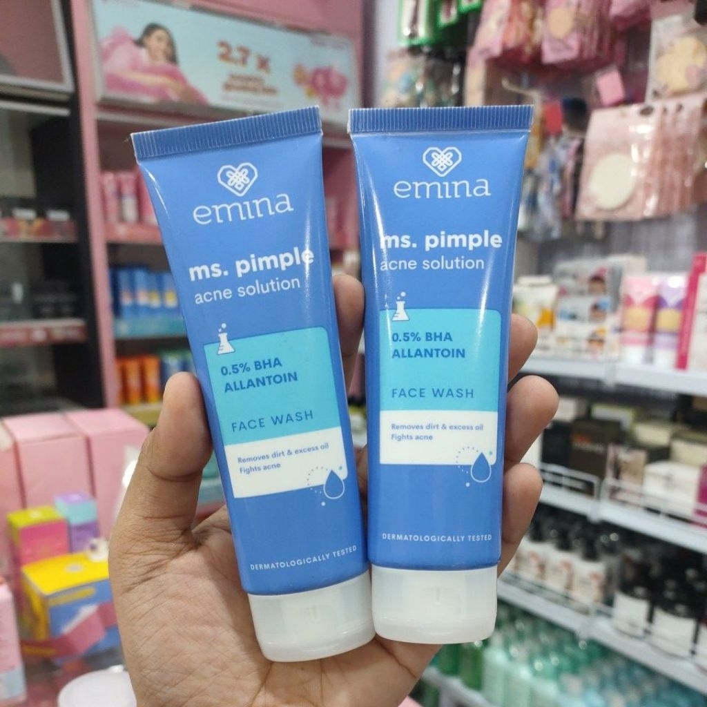 Jual EMINA MS PIMPLE ACNE SOLUTION FACE WASH 50ML | Shopee Indonesia