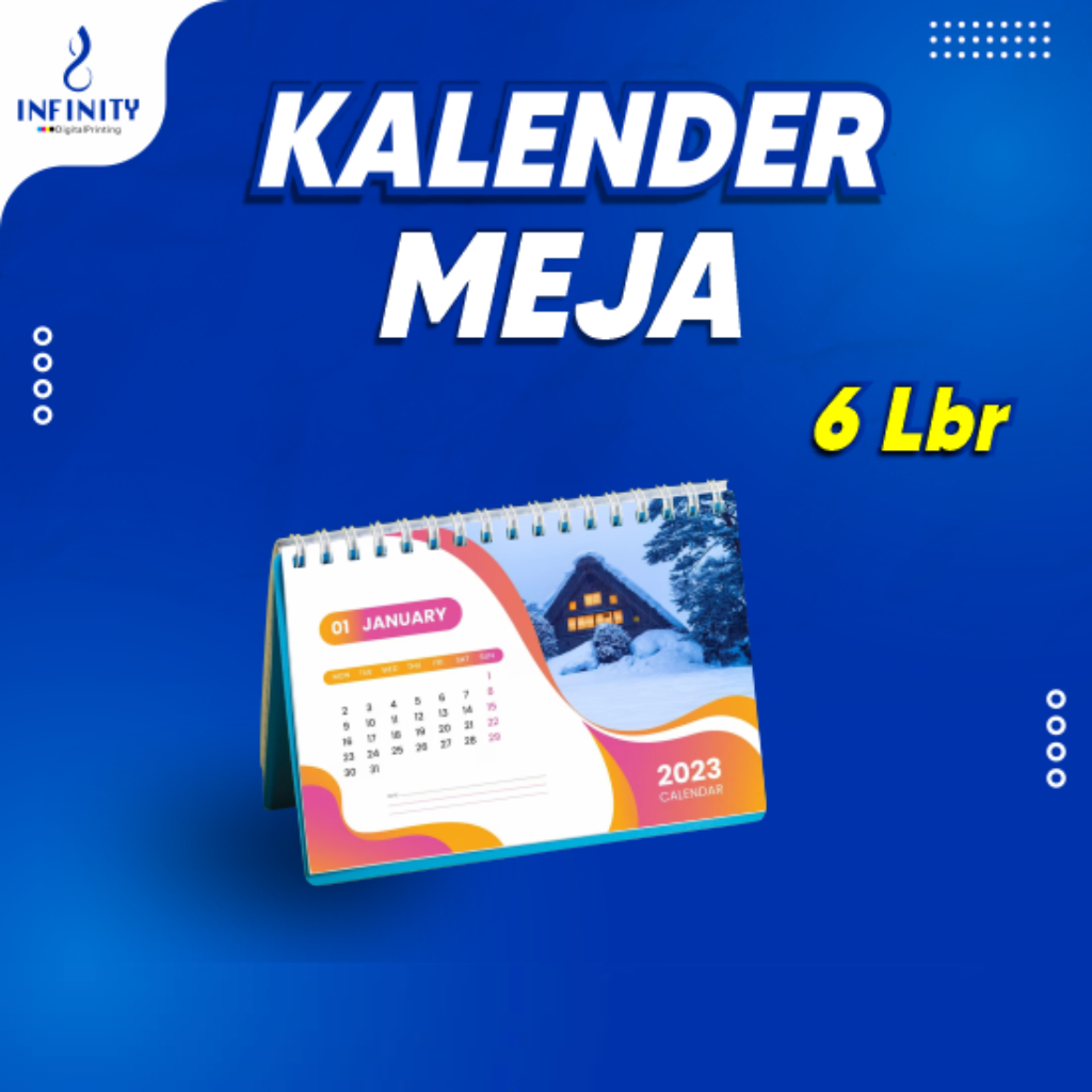 Jual Kalender Meja Custom 6 Lembar Timbal Balik Infinity Digital ...