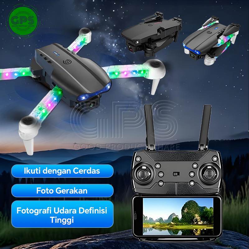 Jual 【Penghalang Penahan Otomatis】 Drone E99 Pro WiFi FPV 4K Kamera ...