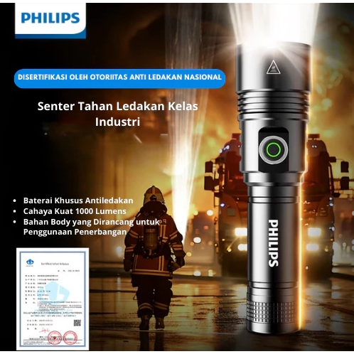 Jual Philips SFL5111 Lampu Senter LED High Quality Tahan Ledakan dengan ...