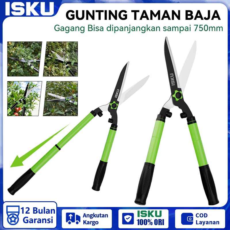 Jual ISKU Gunting Potong Rumput 55cm-75cm/Gunting Rumput Extra Sharp ...