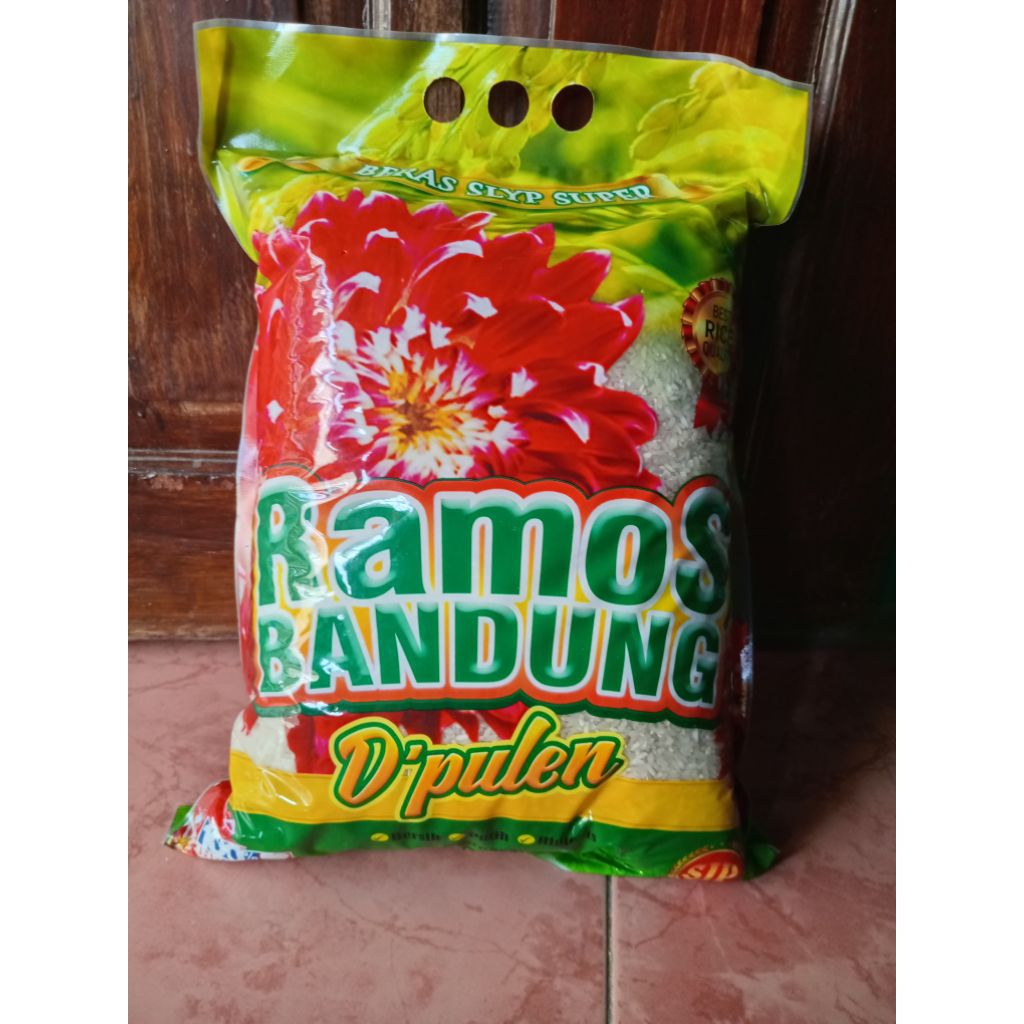 Jual Kimios - Beras Ramos Bandung 5kg Putih Pulen Bersih | Shopee Indonesia