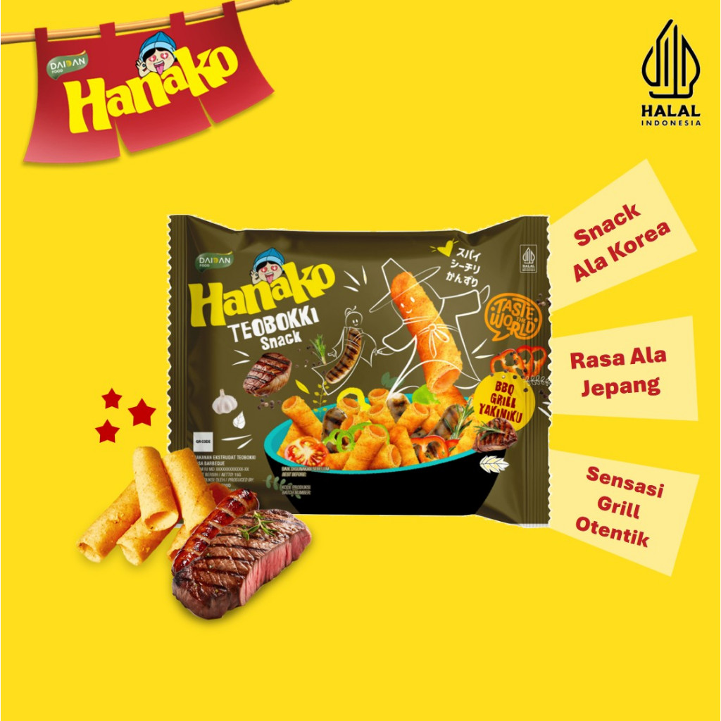 Jual Hanako Snack Teobokki Mix Varian 15 x 13 gr | Shopee Indonesia