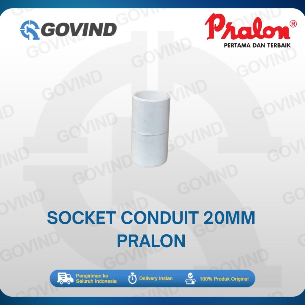 Jual SOCKET CONDUIT 20MM PUTIH PRALON | Shopee Indonesia