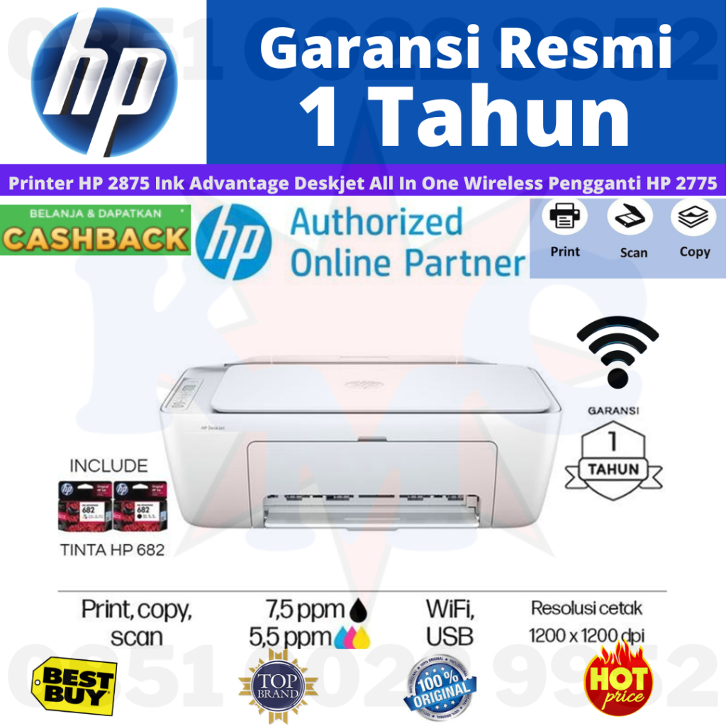 Jual Printer HP 2875 Ink Advantage Deskjet All In One Wireless ...