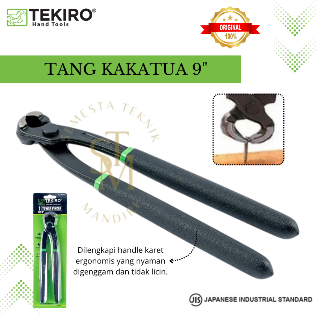 Jual TEKIRO Gegep 9 Inch Tang Kakaktua Tower Pincer Catut Paku Tang ...