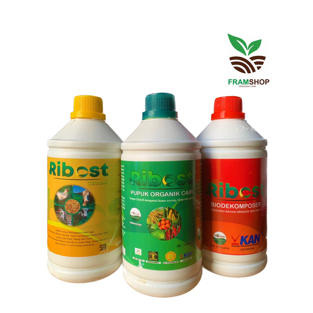 Jual RIBOST PUPUK CAIR ORGANIK 100% ORIGINAL KEMASAN 1L | Shopee Indonesia