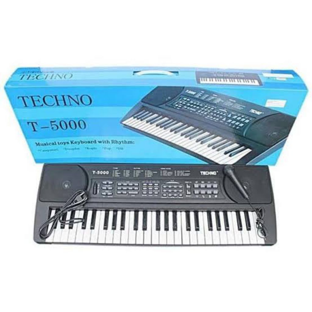 Jual TECHNO KEYBOARD PIANO T5000 | Shopee Indonesia