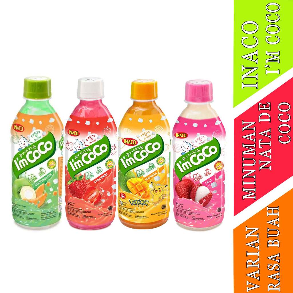 Jual INACO I’m Coco Drink 350ml Mango / Strawberry / Coconut Melon ...
