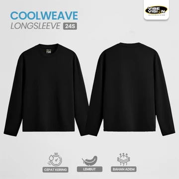 VibeVision Kaos Lengan Panjang Polos Cotton Combed 24s Kaos Navy Polos Pria Premium