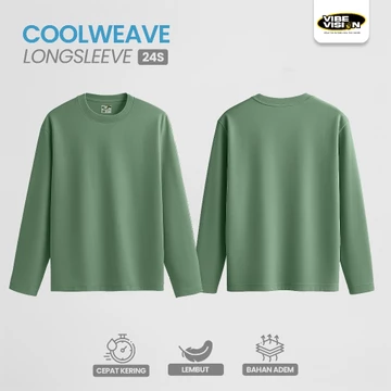 VibeVision Kaos Lengan Panjang Polos Cotton Combed 24s Kaos Navy Polos Pria Premium