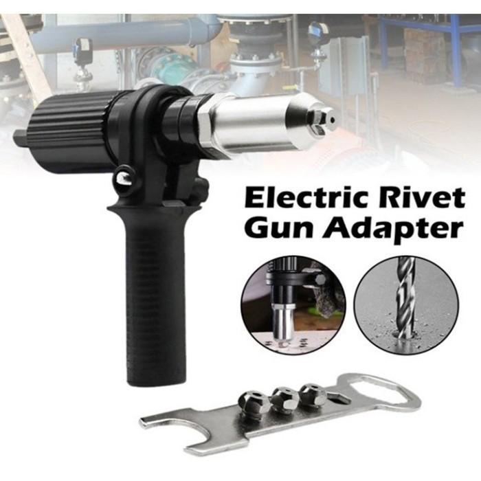 Jual ELECTRIC RIVET GUN ADAPTOR TANG RIVET MESIN BOR ADAPTER ALMUNIUM ...
