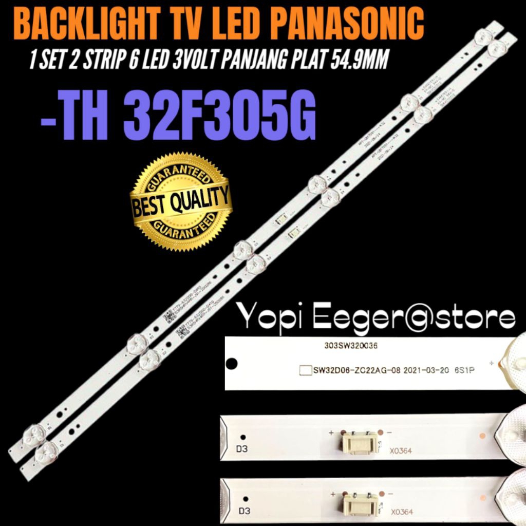 Jual BACKLIGHT TV LED PANASONIC 32 INCH TH-32F305G BACKLIGHT TV LED 32 ...