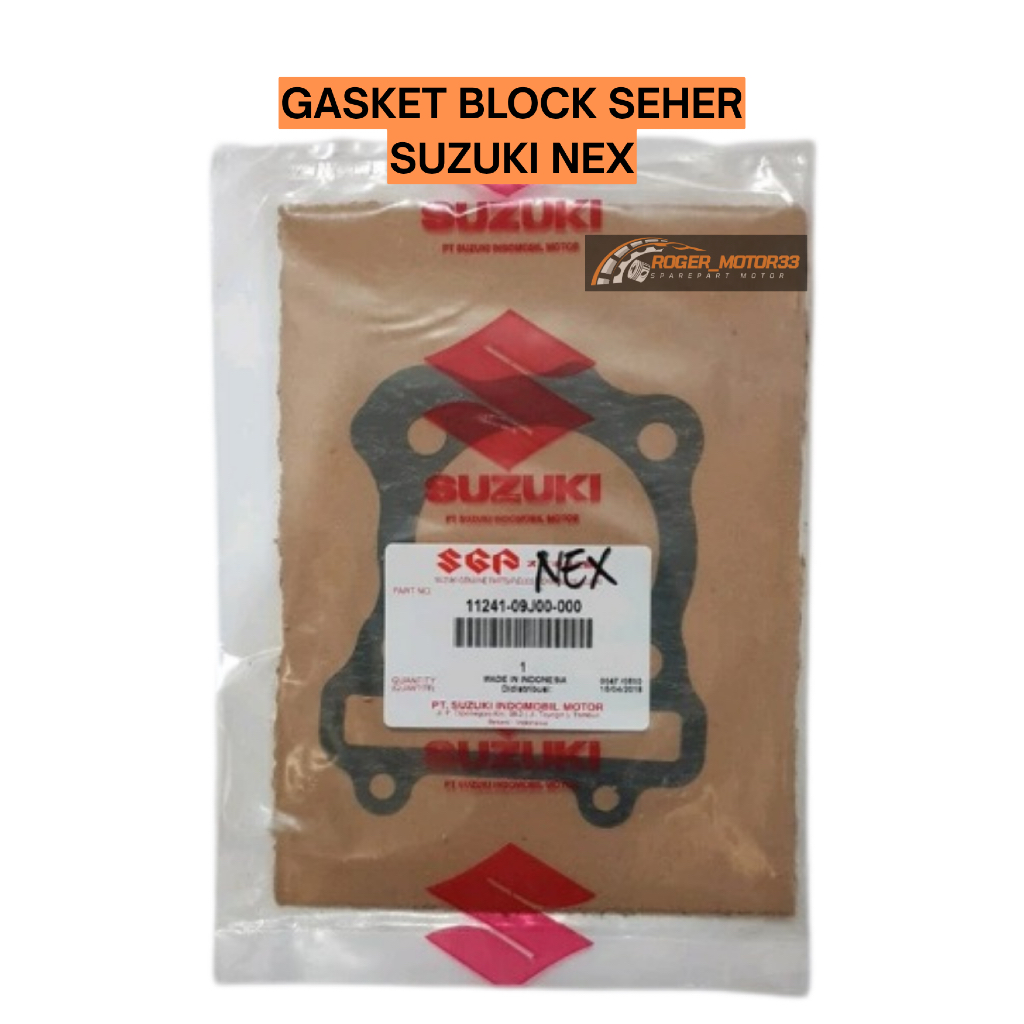 Jual GASKET PACKING PAKING BLOK BLOCK SEHER SUZUKI NEX ORIGINAL ...