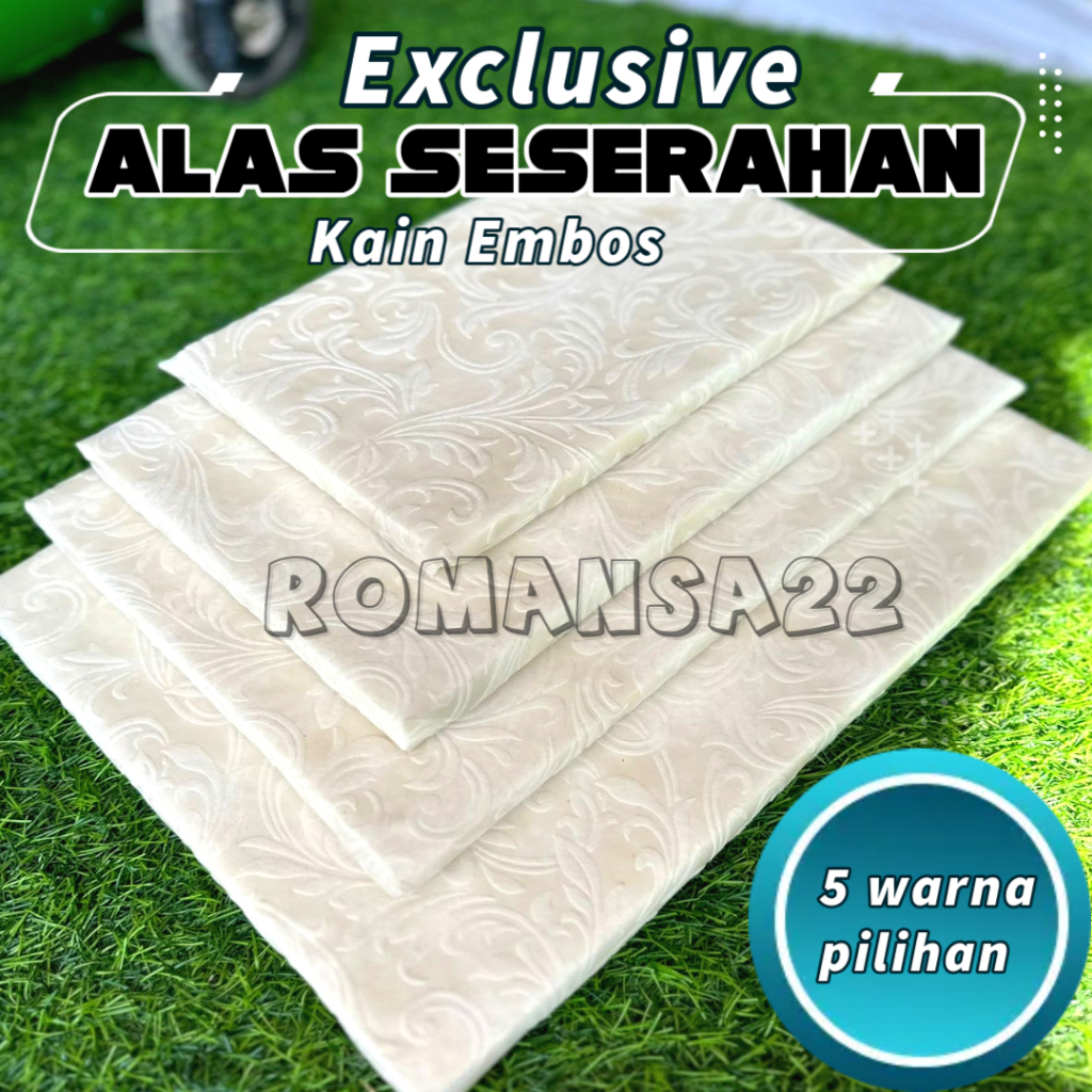 Jual Alas Box Seserahan Kain Emboss Timbul Isi 4 Bahan Plus Sterofoam ...