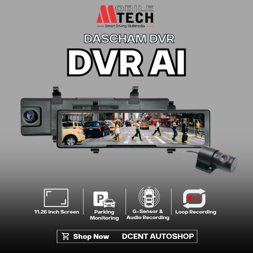 Jual MobileTech Dashcam AI - 2 Way Camera - 4K + 1080P - Support 2K ...