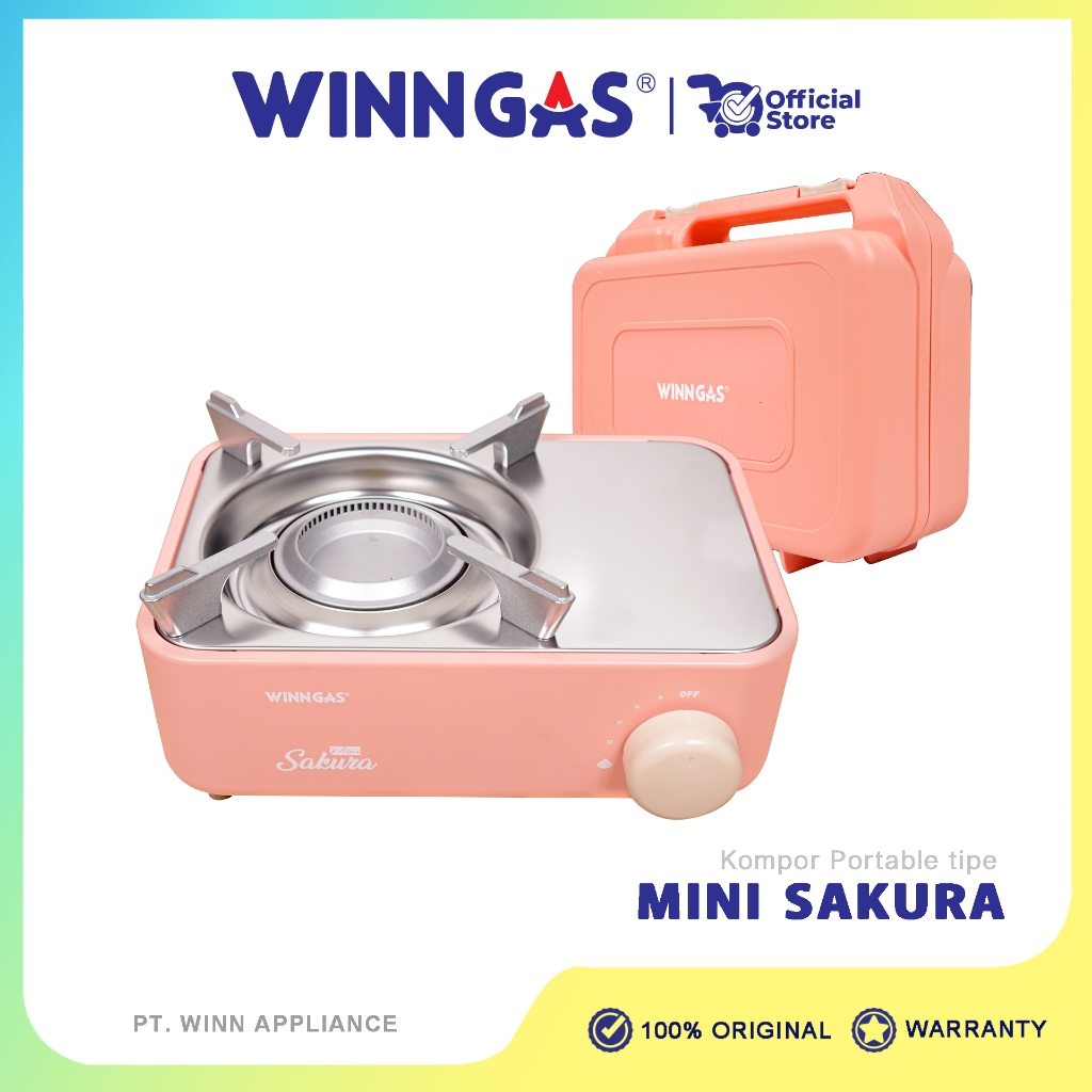 Jual Winn Gas Kompor Portable Mini Sakura | Shopee Indonesia
