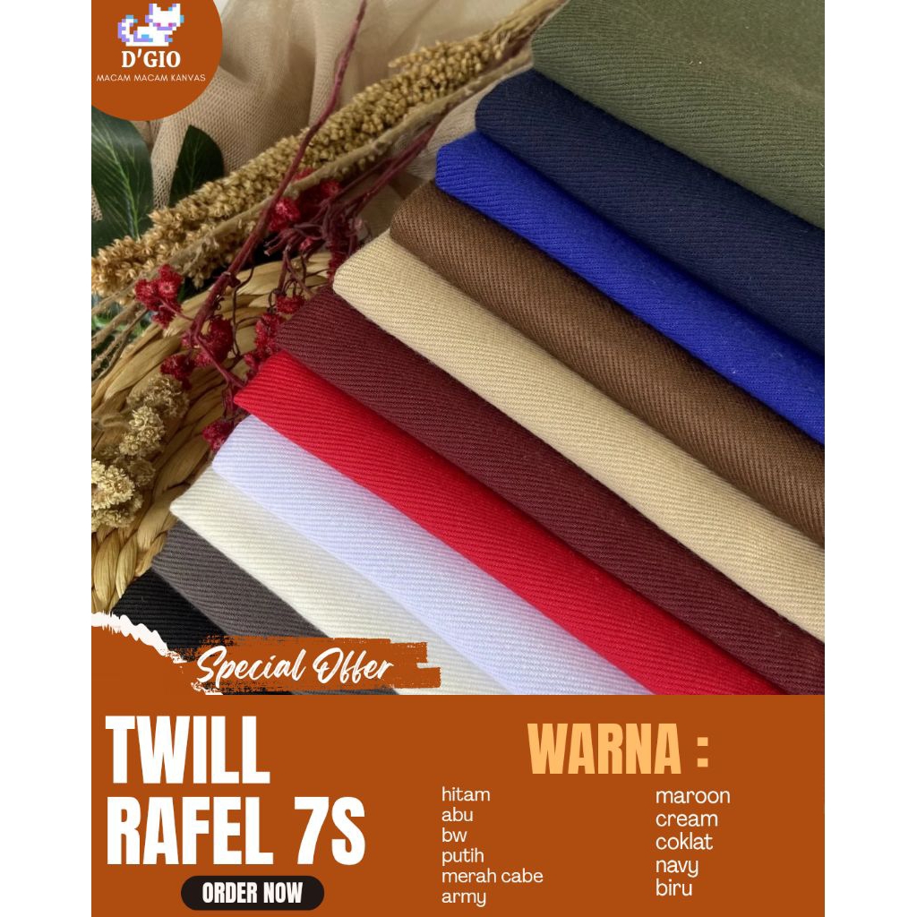 Jual TWIL RAFEL 7S PE / TWIL RAFEL 7 S MURAH / TWIL RAFEL 7 S TEBAL ...