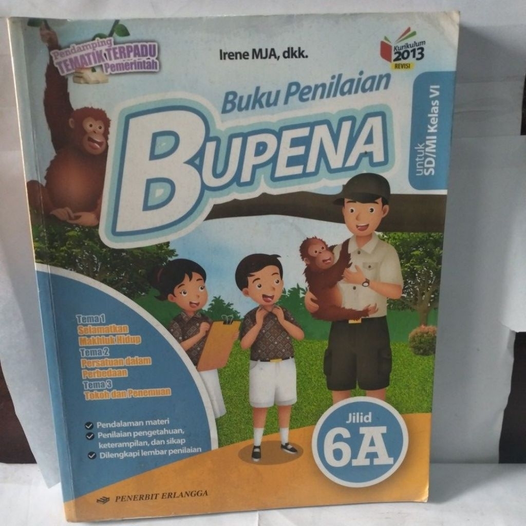 Jual Buku Penilaian BUPENA JILID 6A UNTUK SD/ MI KELAS VI | Shopee ...