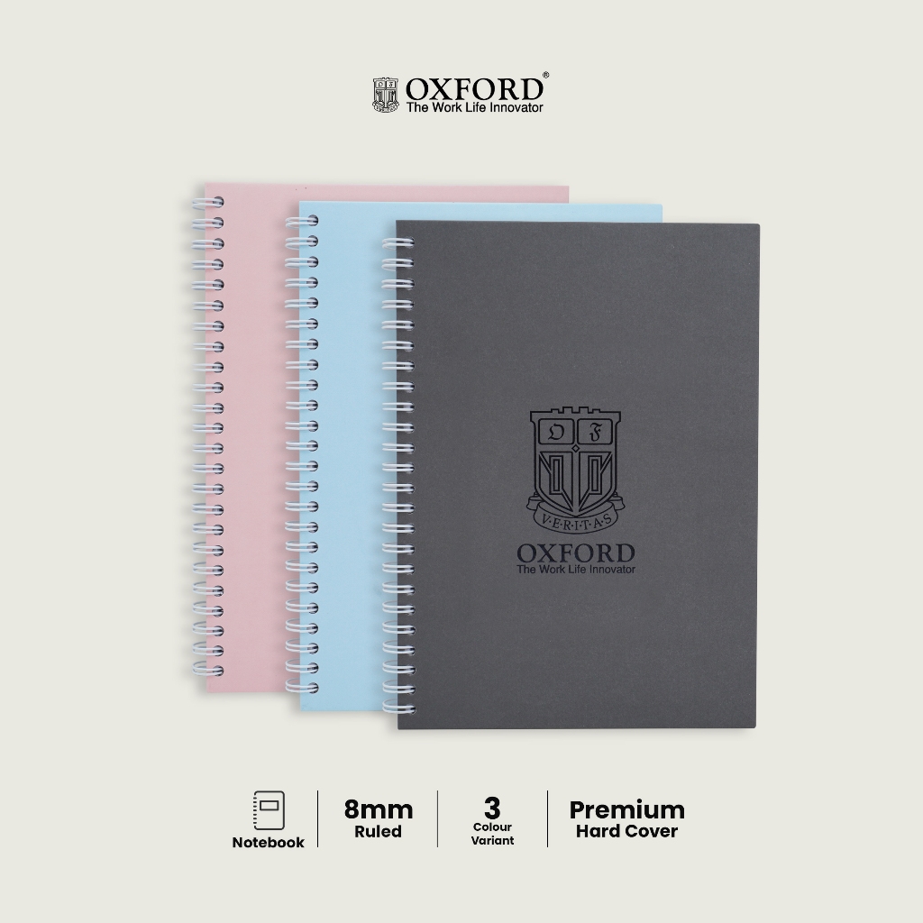Jual Oxford Notebook Spiral Ukuran A5 – Notebook Hardcover Premium, 120 ...