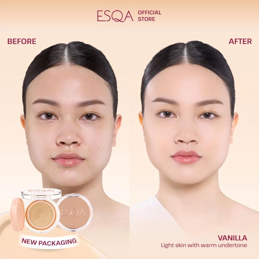ESQA Flawless Cushion Serum SPF 50+ PA++++ Velvet Matte